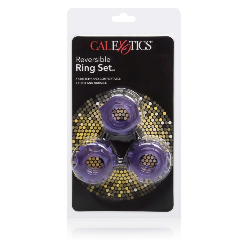 Pierścień-REVERSIBLE RING SET PURPLE